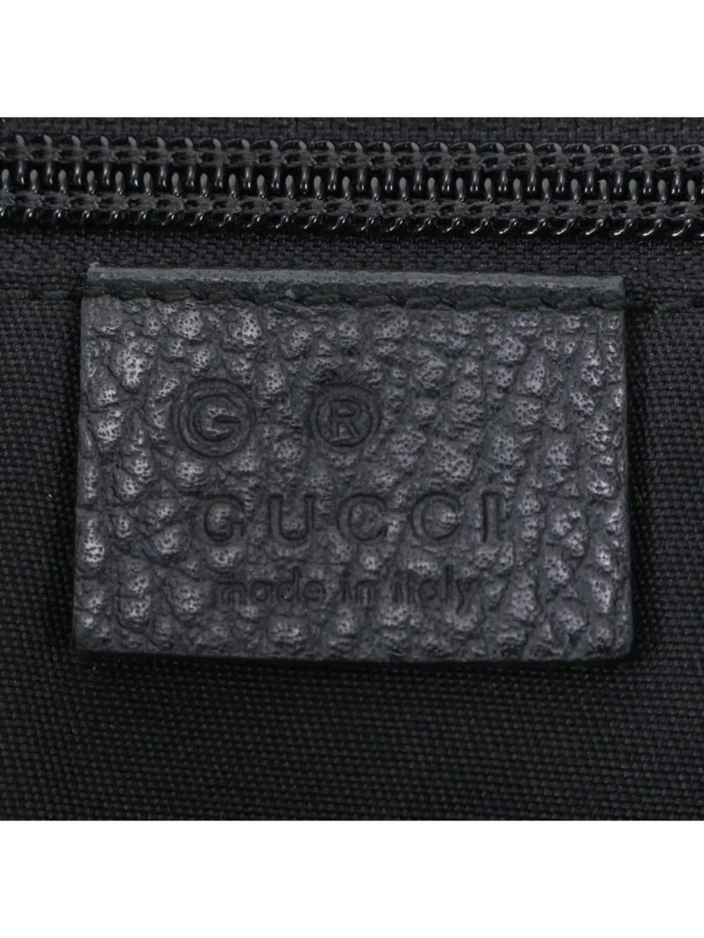 Gucci GG Canvas Leather Shoulder Bag Crossbody Messenger Black